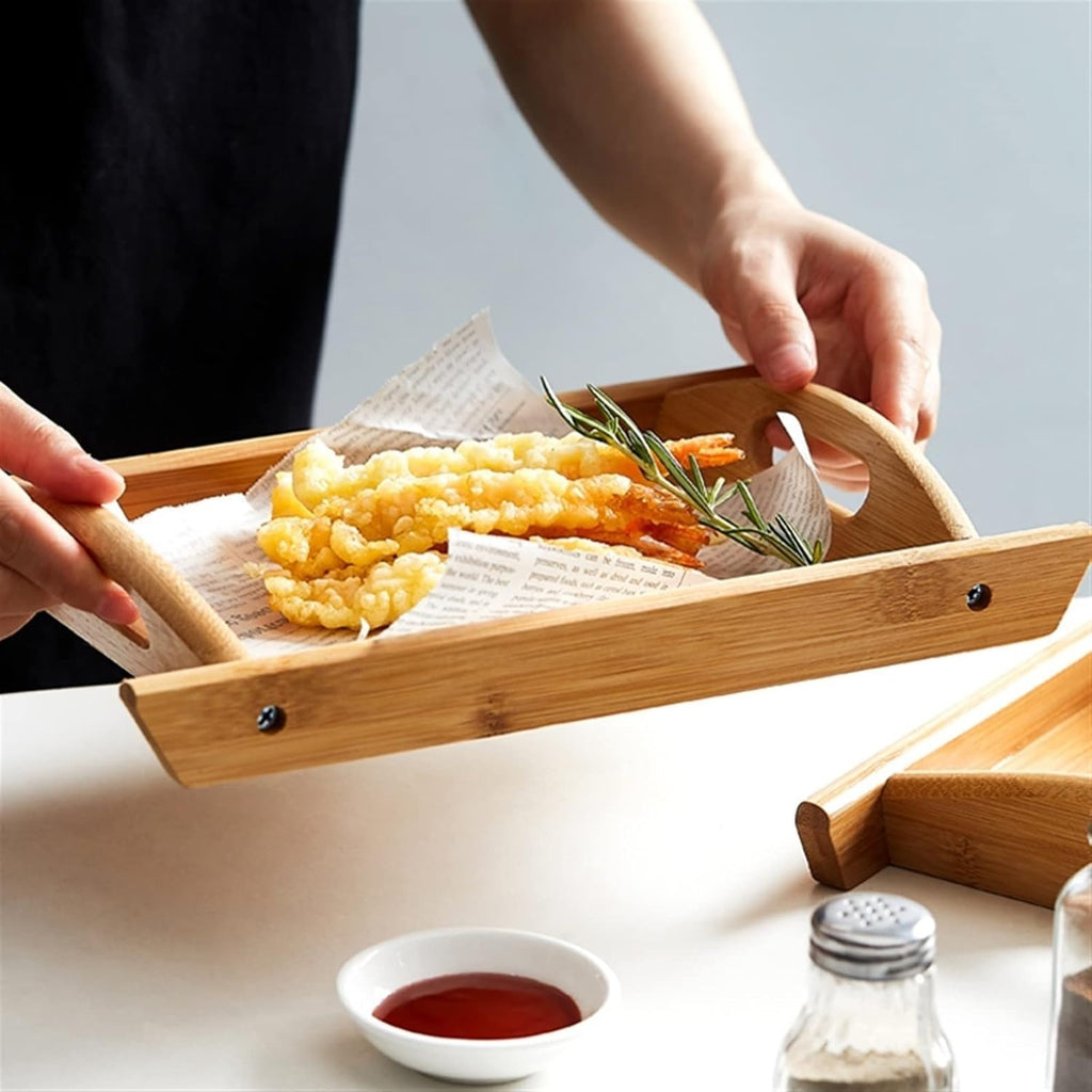 03 Pcs Set Wood Serving Tray For Kitchen | Best Quality Wooden Tray Set For Home | Wooden-Serving Trays