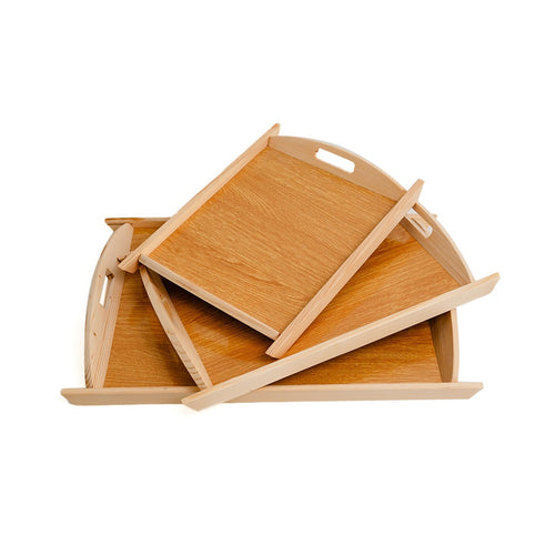 03 Pcs Set Wood Serving Tray For Kitchen | Best Quality Wooden Tray Set For Home | Wooden-Serving Trays