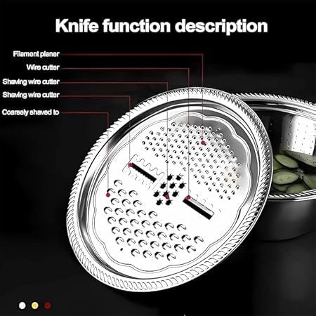 3 in1 Stainless Steel Vegetable Slicer Cutter Bowl