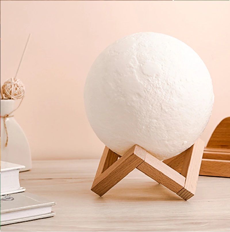 3D Moon Lamp 7Colour15 cm Changeable Sensor for Bedroom Touch Moonlight Lamp with Stand USB for Bedside