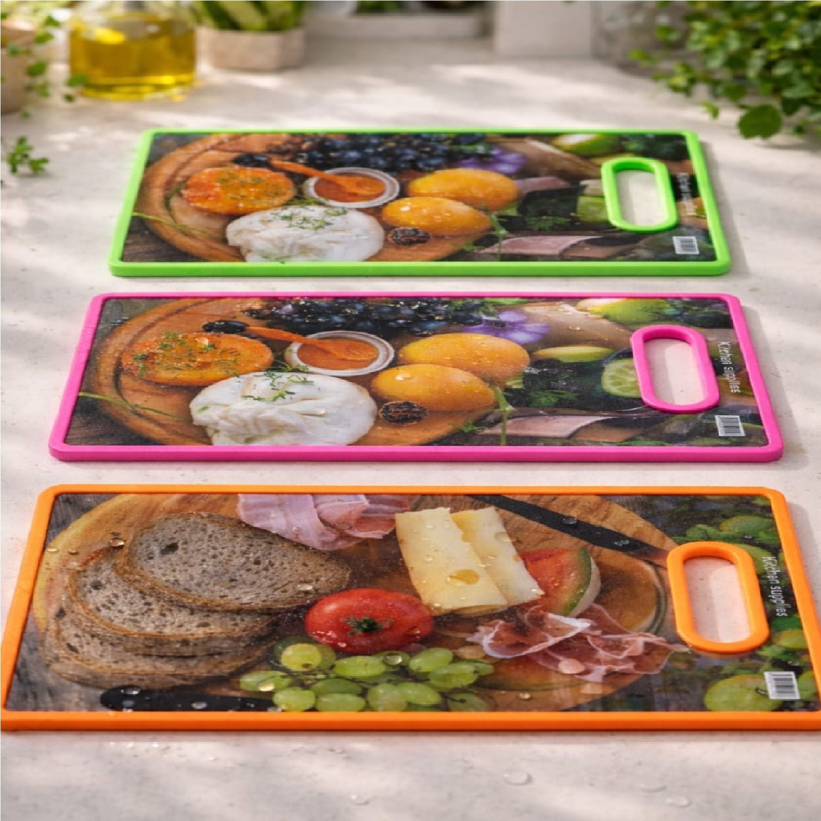 Chopping board Vegeatable Print Size 14.5 by 9 Inch