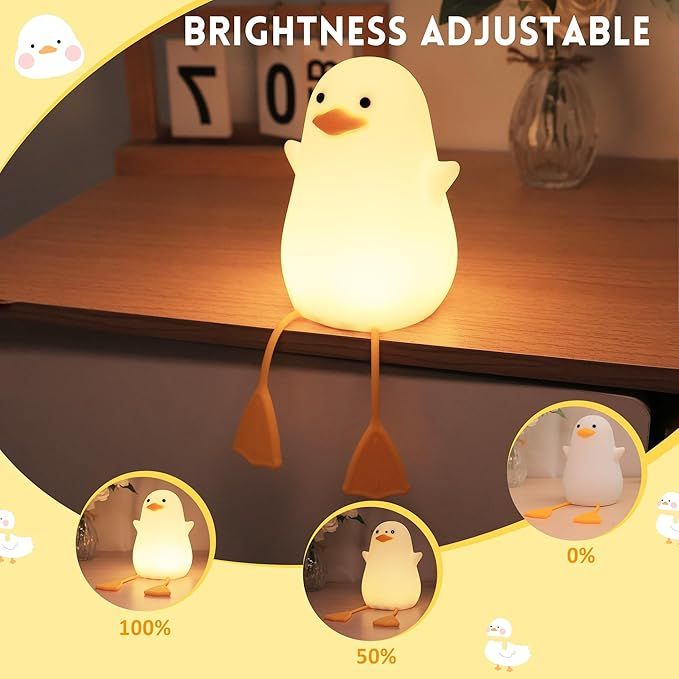 Duck Character Lamp Rechargeable Timer Dimmable
